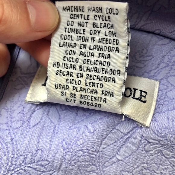 Danny & Nicole embroidered floral lavender dress - Picture 7 of 7